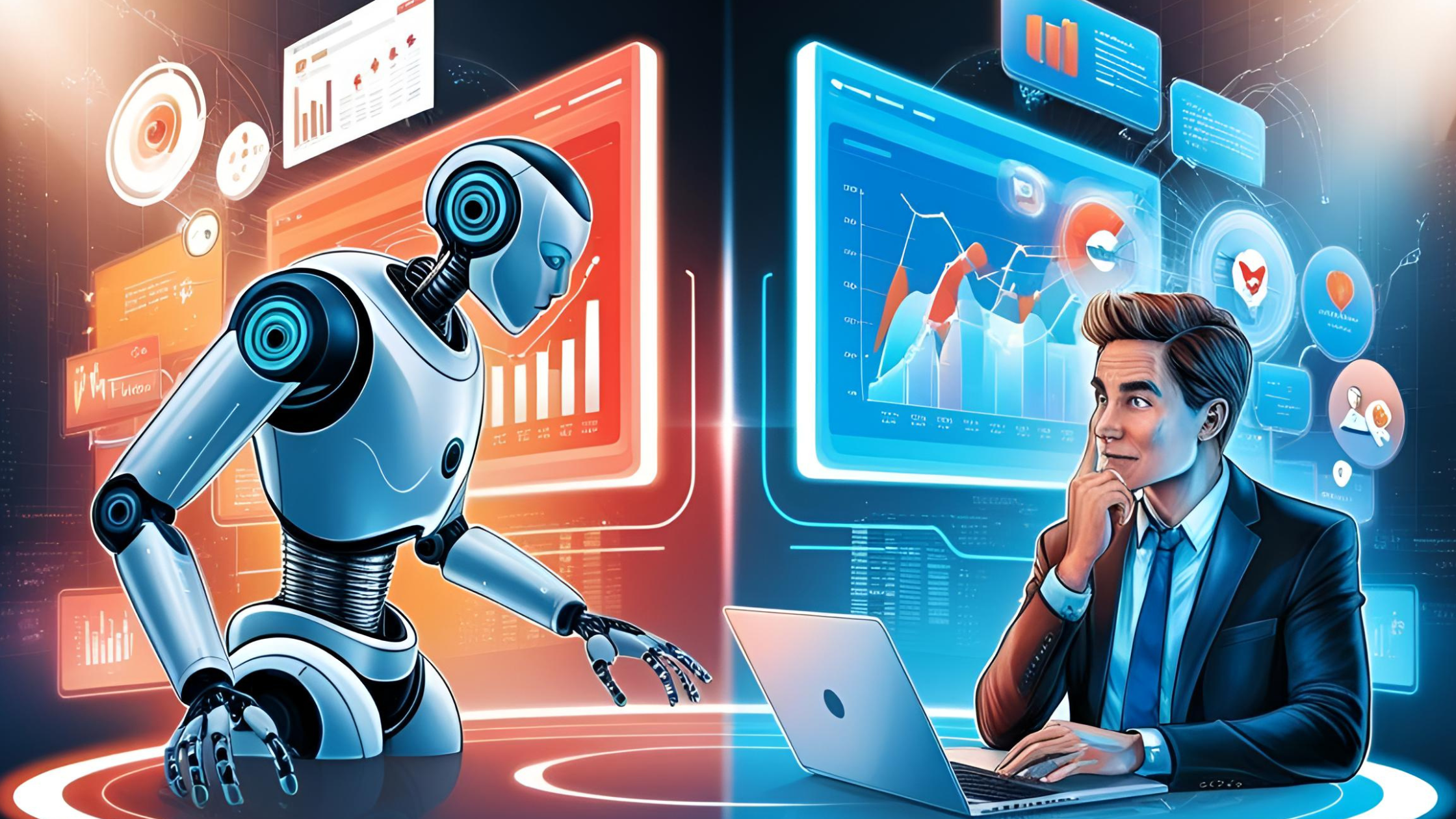 Read more about the article Artificial Intelligence vs. Human Intelligence in Digital Marketing